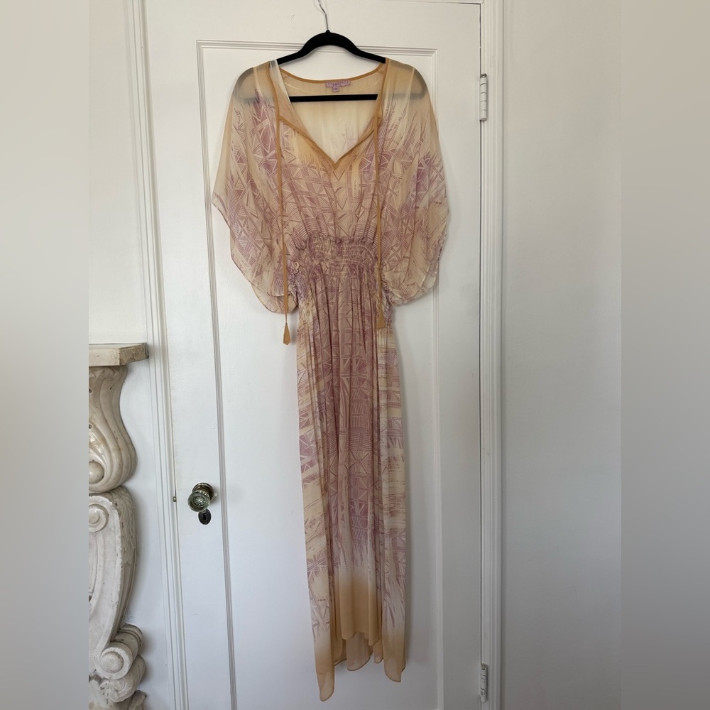 Calypso St. Barth Pink Sleeveless V-Neck Gown